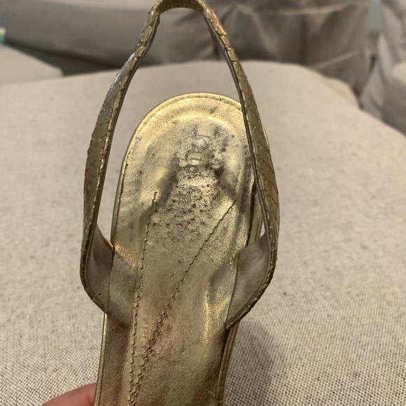 Kate Spade Gold Sling Back Heel - Picture 7 of 7